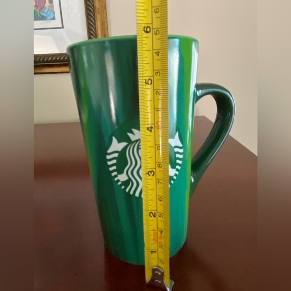 Starbucks Green Swirl Tall Coffee Mug 2022 16 Oz - Picture 6 of 7